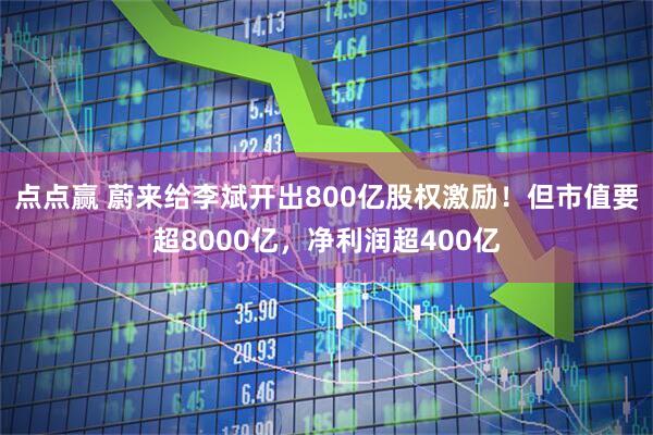 点点赢 蔚来给李斌开出800亿股权激励！但市值要超8000亿，净利润超400亿