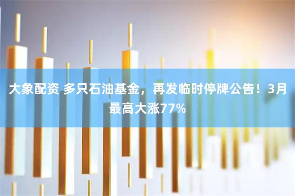 大象配资 多只石油基金，再发临时停牌公告！3月最高大涨77%