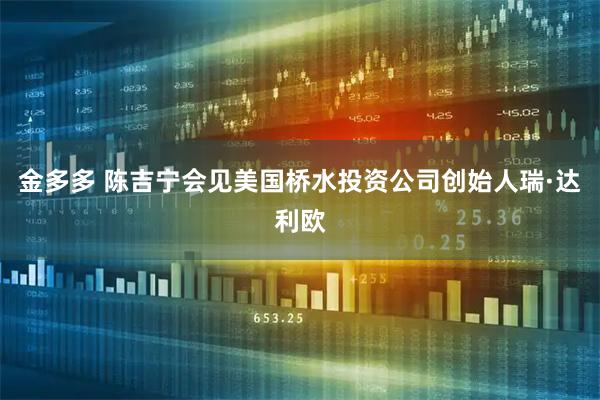 金多多 陈吉宁会见美国桥水投资公司创始人瑞·达利欧