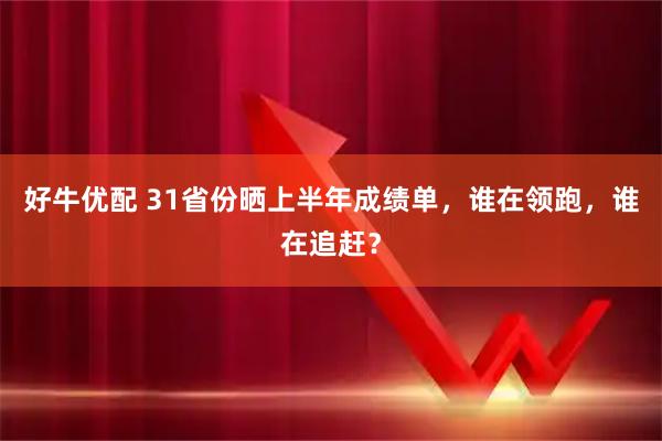 好牛优配 31省份晒上半年成绩单，谁在领跑，谁在追赶？